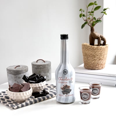 Crema aromatizzato al cioccolato e liquore liquore 15% 05L