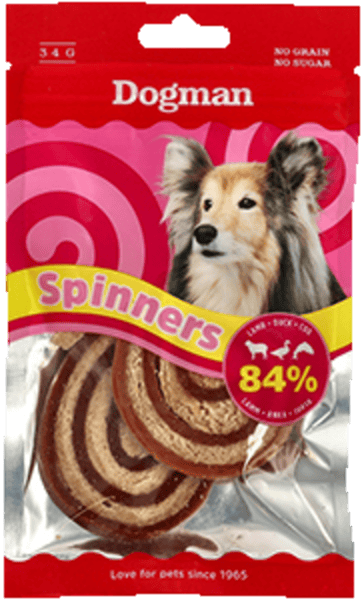 Dogman Spinners Treat Mix 2-pak 34 g
