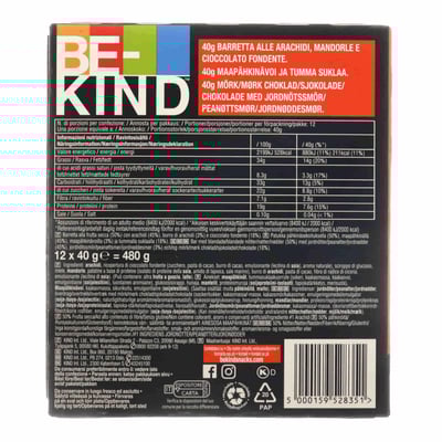 Be-Kind ™ Peanutbutter e Dark Chocolate 40G