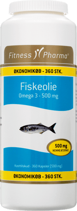 Fitness Fiskeolie 500 mg 360 STK