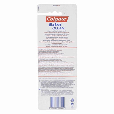 Colgate extra limpio tandbørste 4-pak