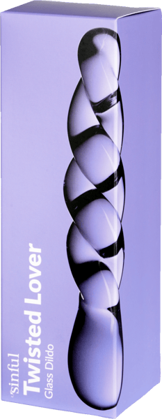 Syndig tvinnad älskare Glas Dildo 198 cm