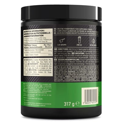 Optimal ernæring 100% Kreatinpulver 317G