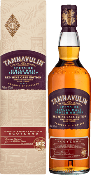Caschia di vino rosso Tamnavulin 40% 07L