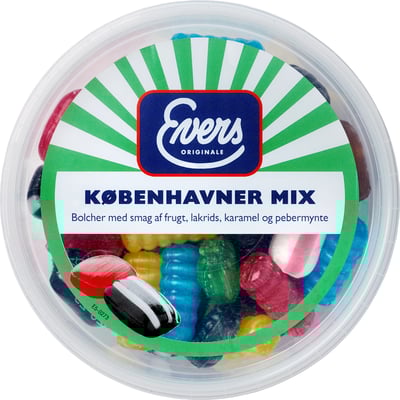 Evers Københavner Mix 180g Bøtte