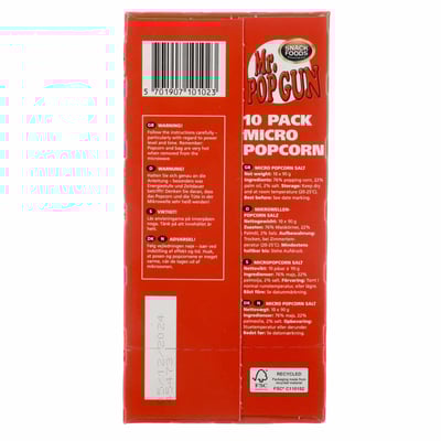Hr. Popgun Micro Pop Salt 900G