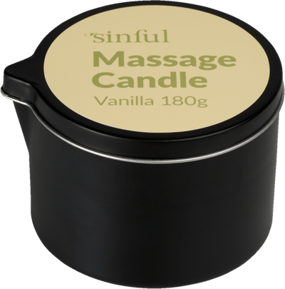 Sinful Vanilje Massagelys 180 g