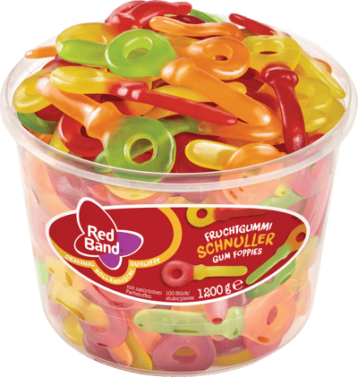 Rött band Vingummisutter 1200 g