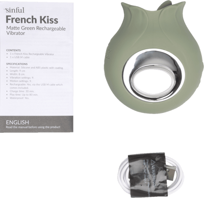 Bacio francese peccaminoso opaco matte grøn klitoris stimolatore
