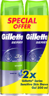 Gillette Series Gel Sensitive Dobbeltpakke