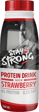 Proteindrik Jordbær Stay Strong 6x500 ml