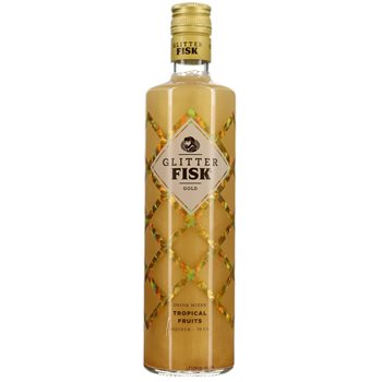 Glitter fisk gull 15% 0,7 l.