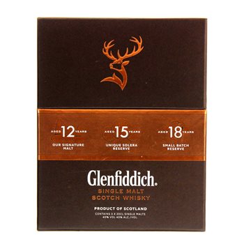 Glenfiddich Mix Pack 40% 12,15,18yo 3x0.2 l.