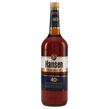 Hansen Rum albastru 40% 1 l.