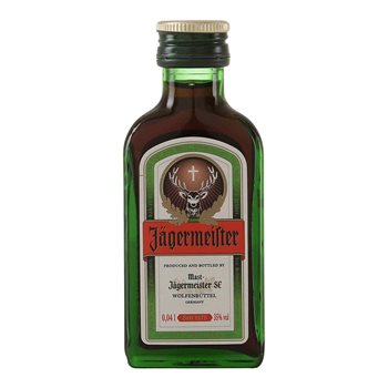 Jägermeister miniatyr 35% 0,04 l.