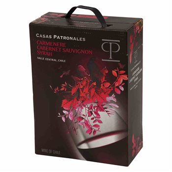 Casas Patronoles Carmenere Cabernet Syrah 3 L. Bib