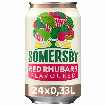 Somersby Red Rhubarb - rhubarb cider 4.5%, 24x33cl. can