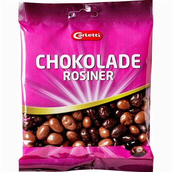 Carletti Schokoladen Rosinen 190 g.