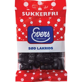 Evers sockerfria söta lakrits 70 g.