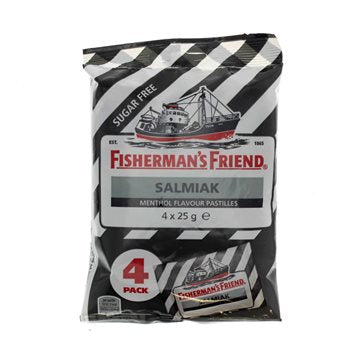 Fisherman-Freund Salmiak Black Stripe 4-Pack 100 g