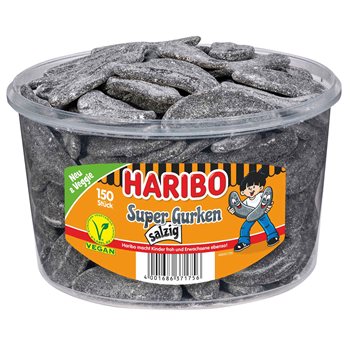 HARIBO Super Cucumber Salzy 1350 g.