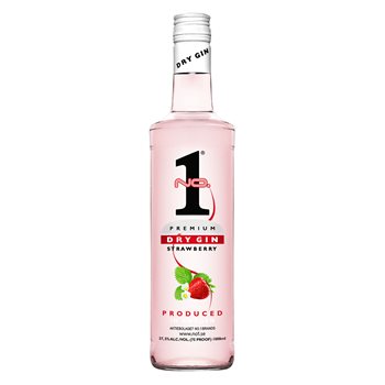 No.1 Premium Dry Gin Strawberry 37.5% 1 L.