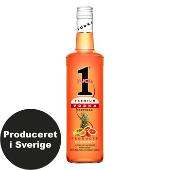 No.1 Vodka premium tropicale 37,5% 1 l.