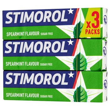 Stimorol Spearmint sin azúcar 3-paquete 42 g