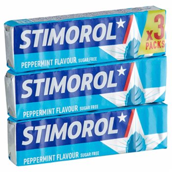 Stimorol pepparmynta sockerfri 3-pack 42 g