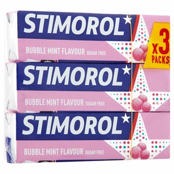 Stimorol Bubble Mint 3-paquete 42 g