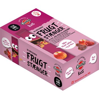 Castus Fruit Bars Apple/Raspberry 20x20 G